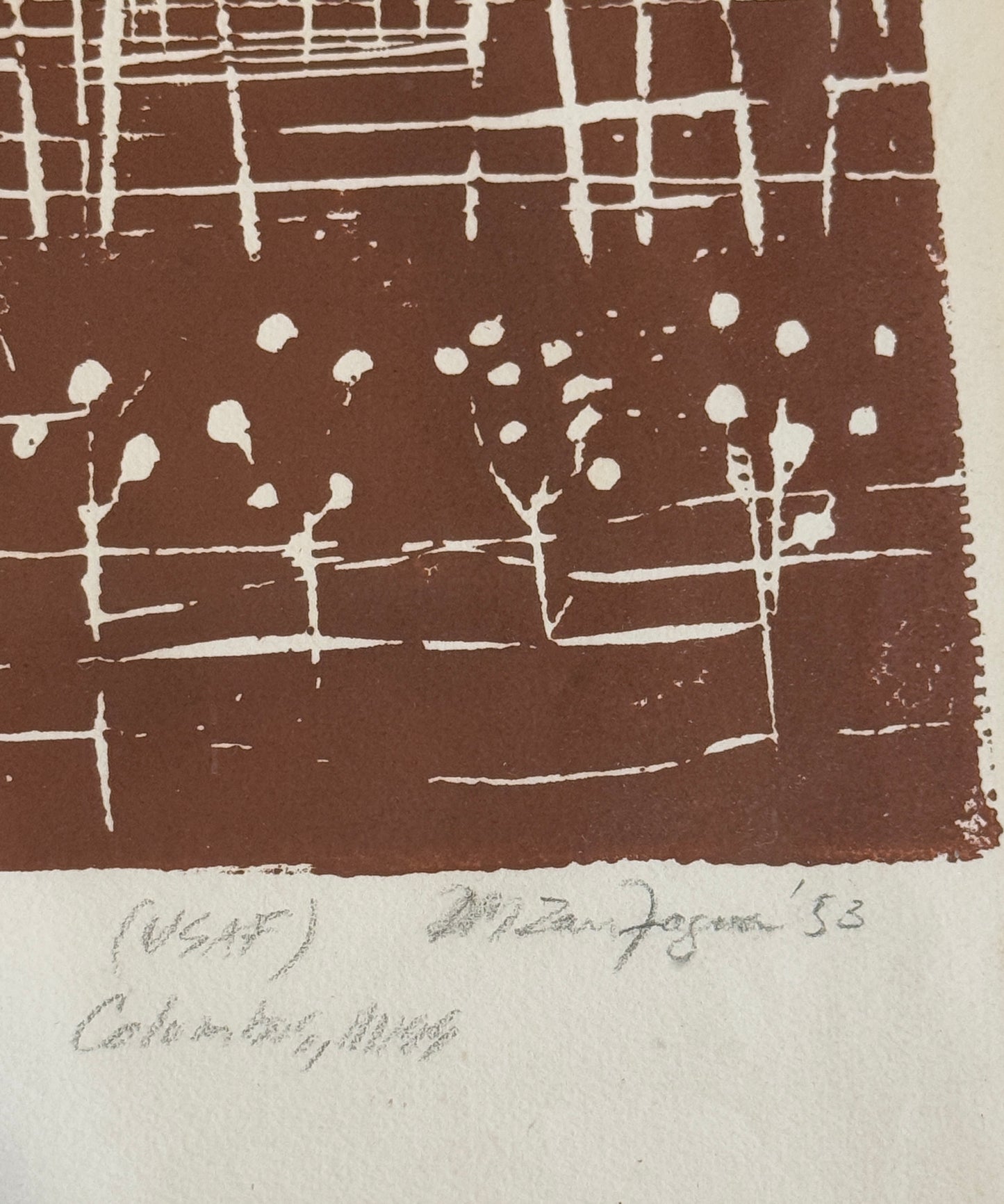 Don Zanfagna, Woodcut on Paper