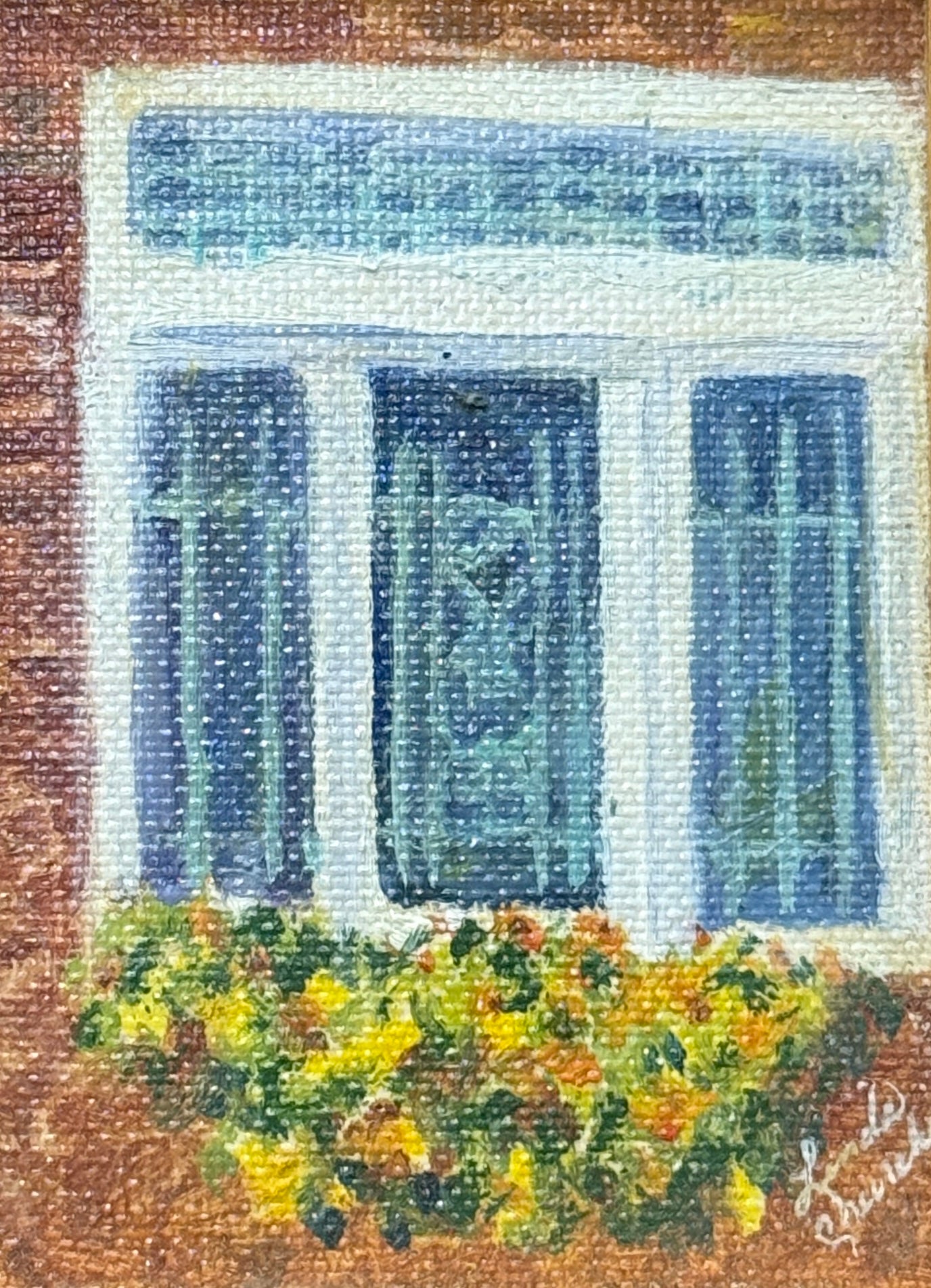 Vintage Oil Painting of Charleston by Linda Churchill