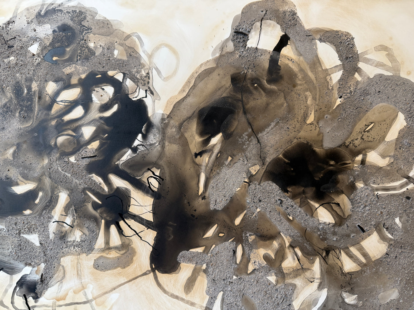 Lynne Riding "A Certain Time & Place - 2" Mixed Media on Panel