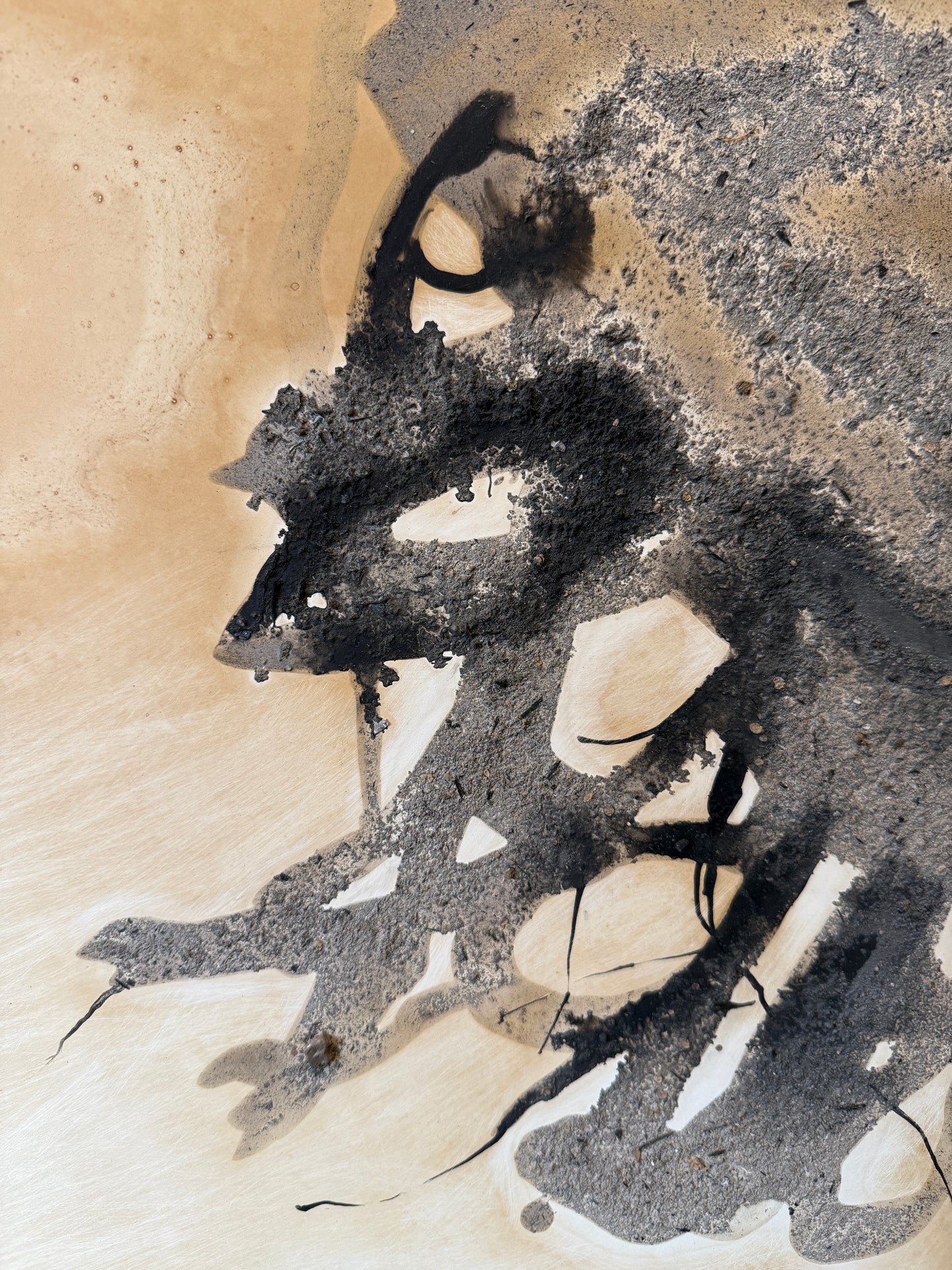 Lynne Riding "A Certain Time & Place - 4" Mixed Media on Panel
