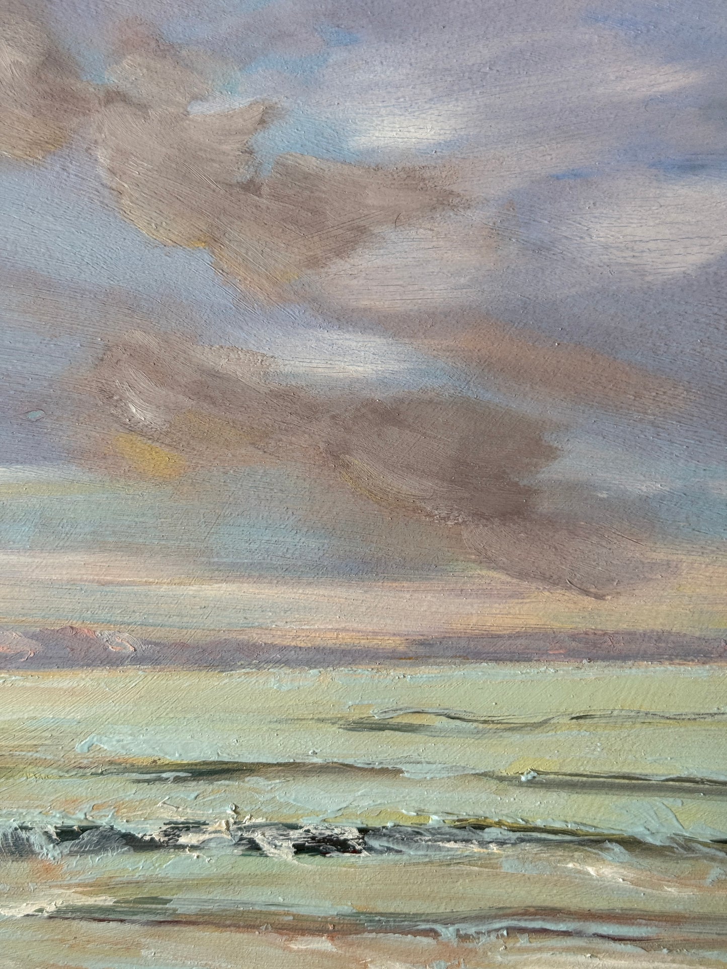 Lynne Riding "Folly Beach, Sunset No-3" Oil on Panel