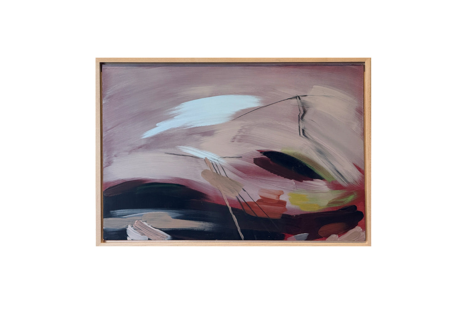 Lynne Riding · "Mid Wales - Series 2 - No 5" Oil on Board