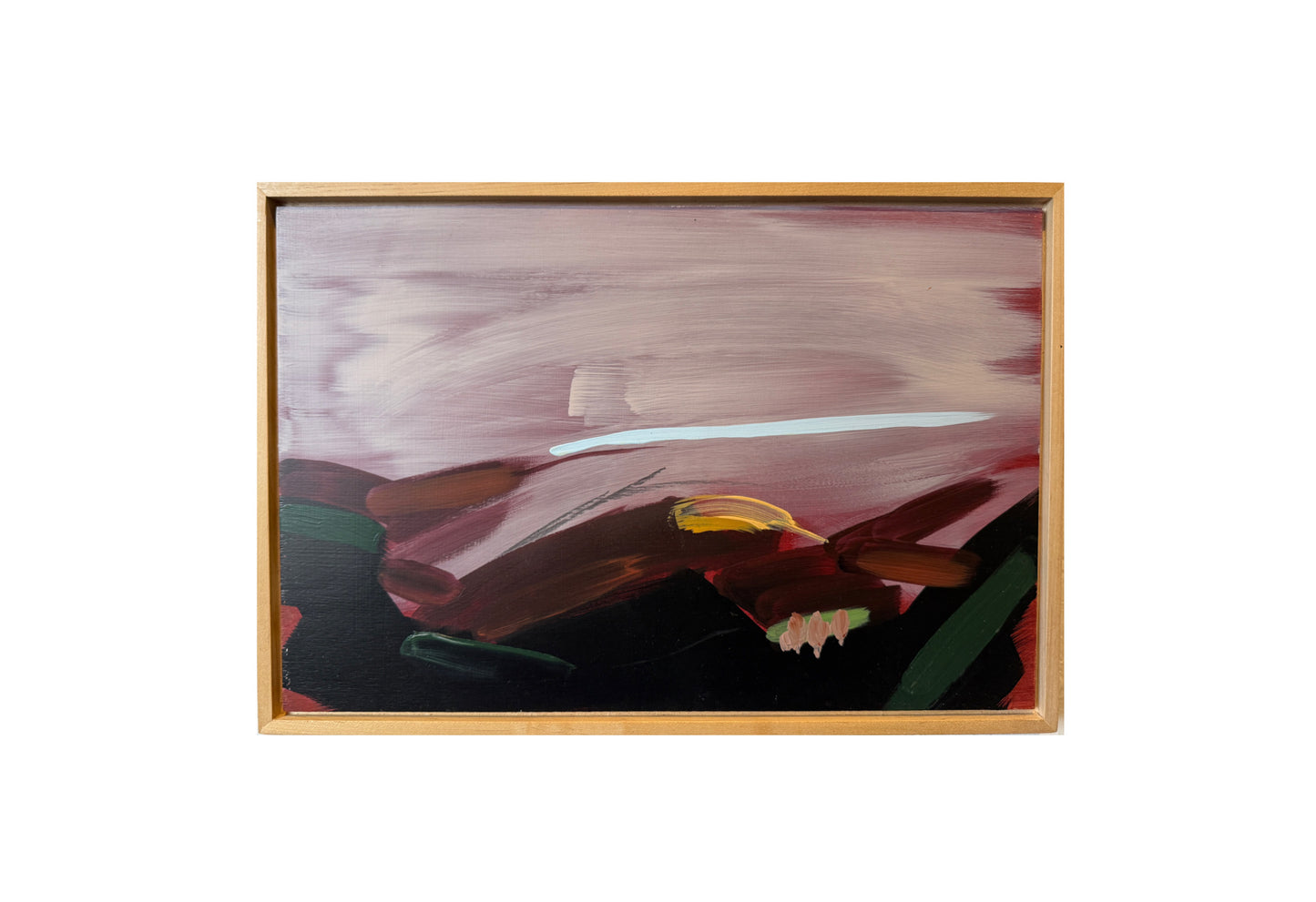 Lynne Riding "Mid Wales - Series 2 - No 4" Oil on Board