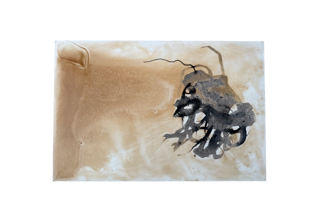 Lynne Riding "A Certain Time & Place - 4" Mixed Media on Panel