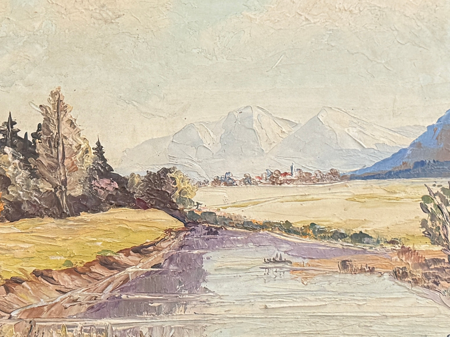 Vintage Oil on Board