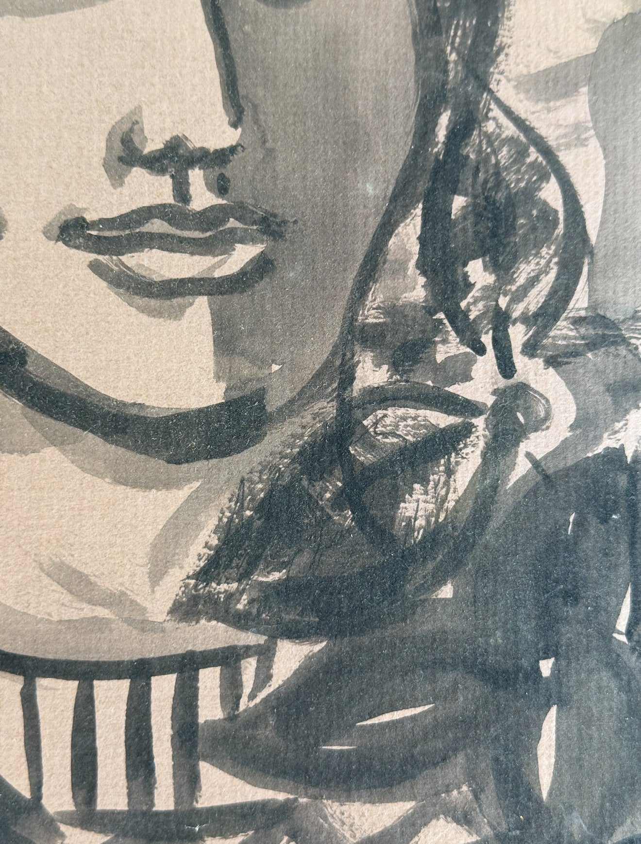 Leo Hansberry Mixed Media on Board