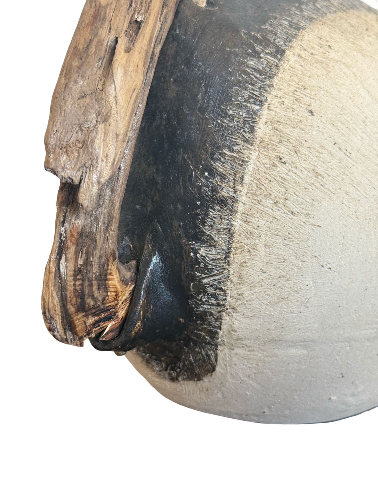 Beatrice Bernier Ceramic Vessel & Driftwood