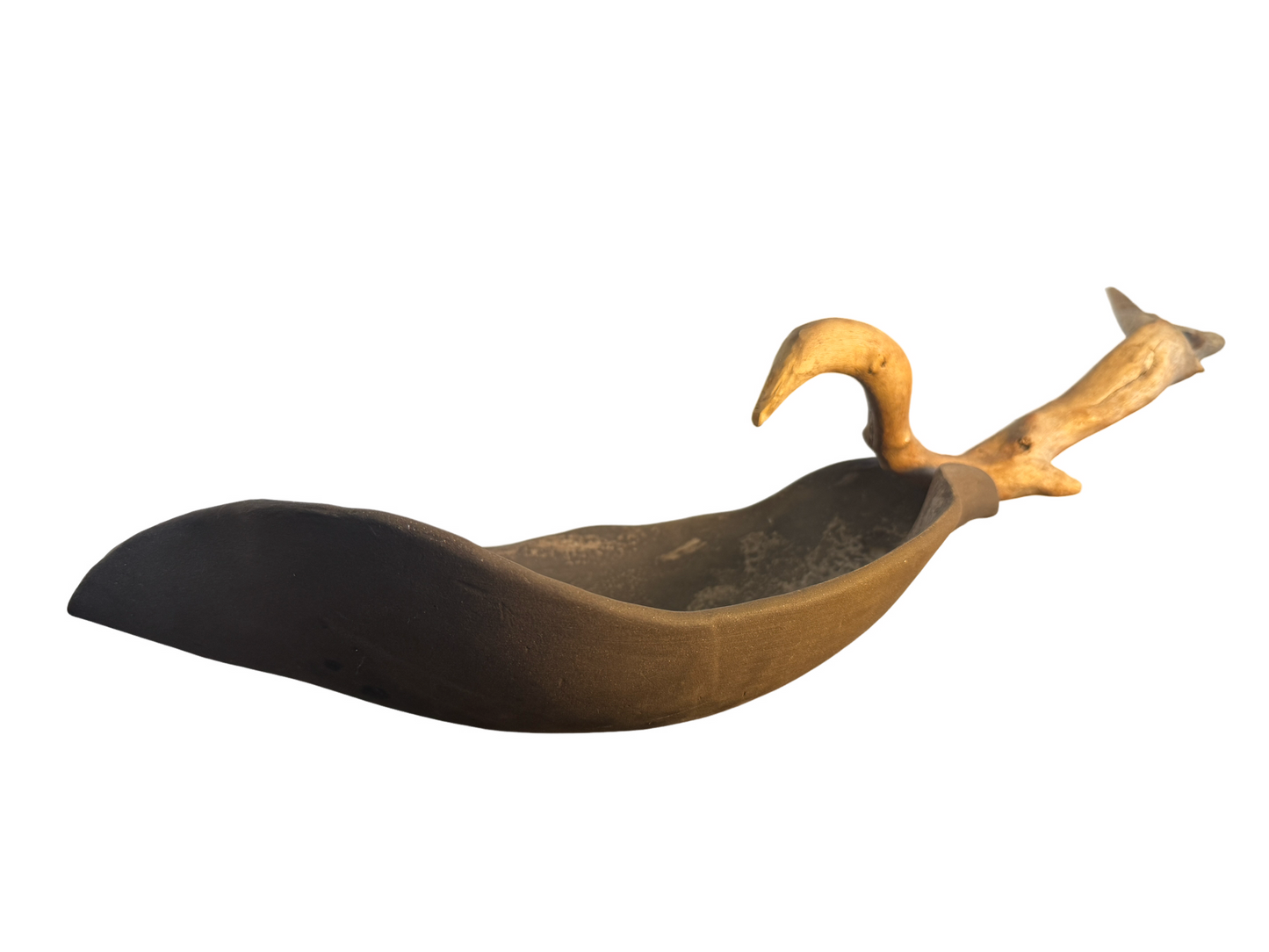 Beatrice Bernier Ceramic Vessel & Driftwood