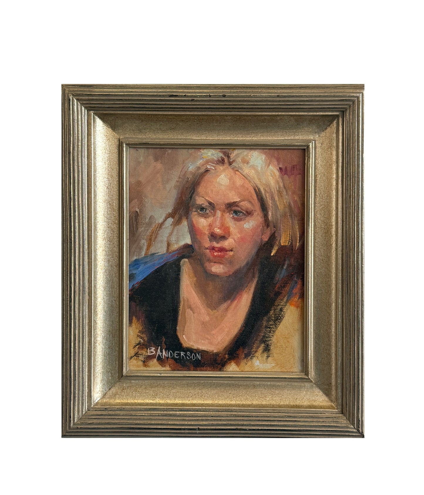 Bonnie Anderson Portrait Oil on Board