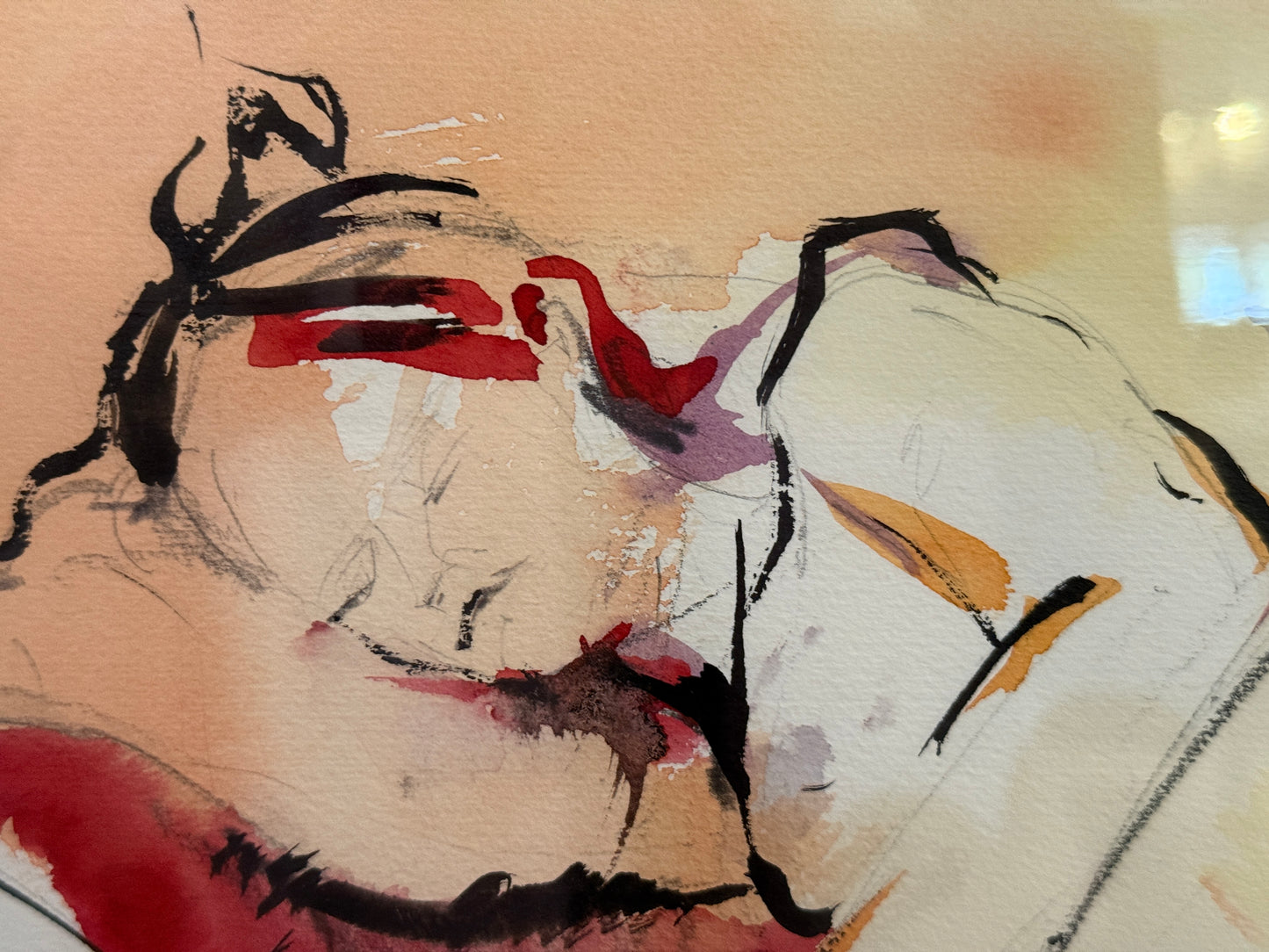 Lady Watercolor on Paper